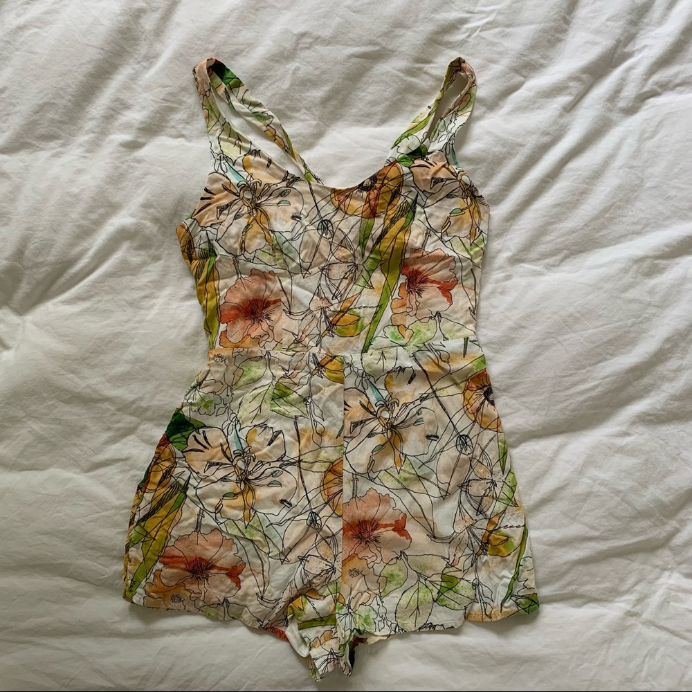 Floral Forever 21 Romper